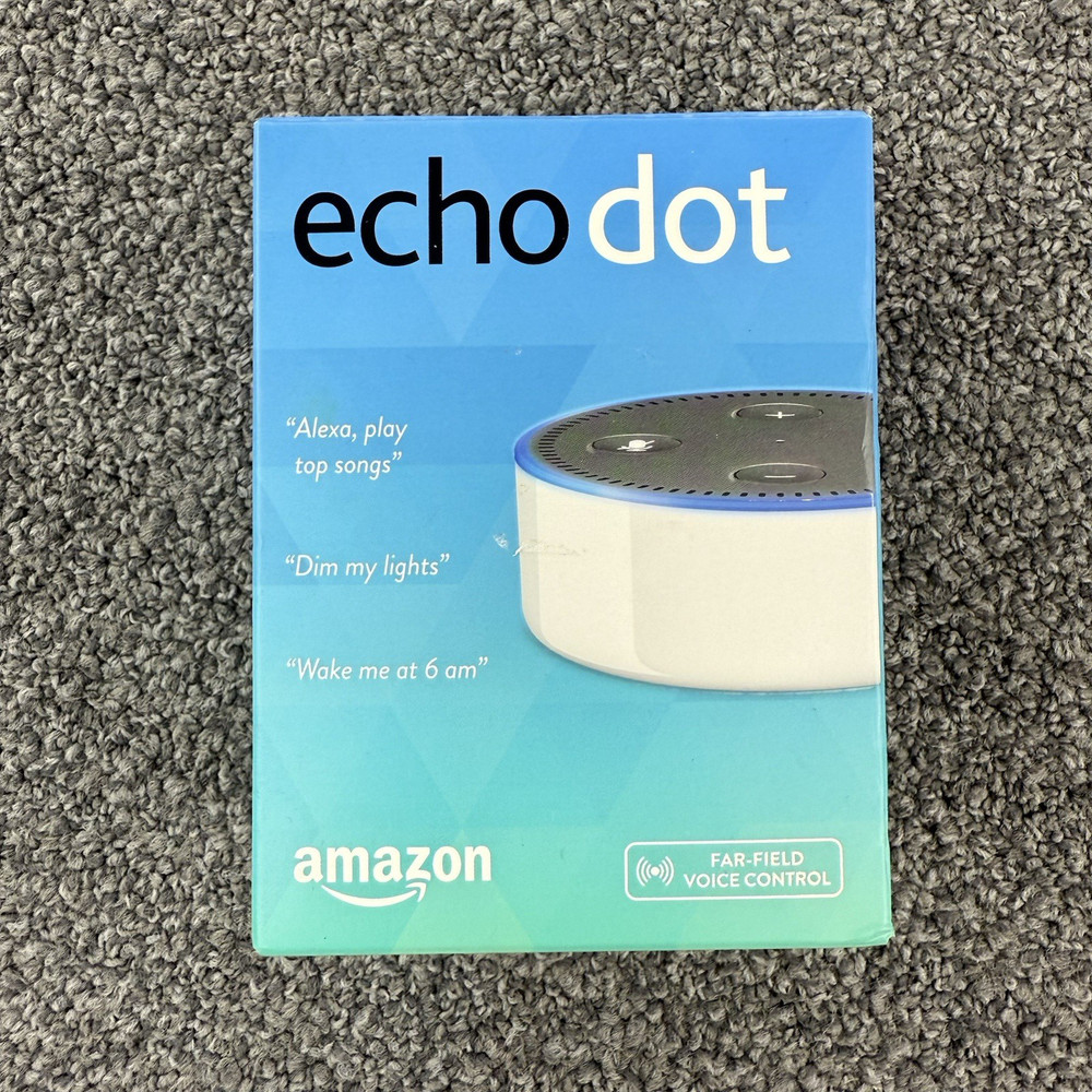 Amazon Echo Dot 2nd Generation Smart Speaker Alexa White