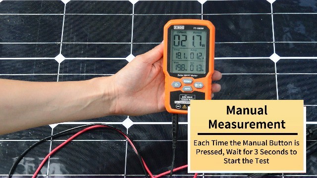 1000W Solar Panel Tester MPPT Meter - 80V/35A PV Module Tester with Backlight