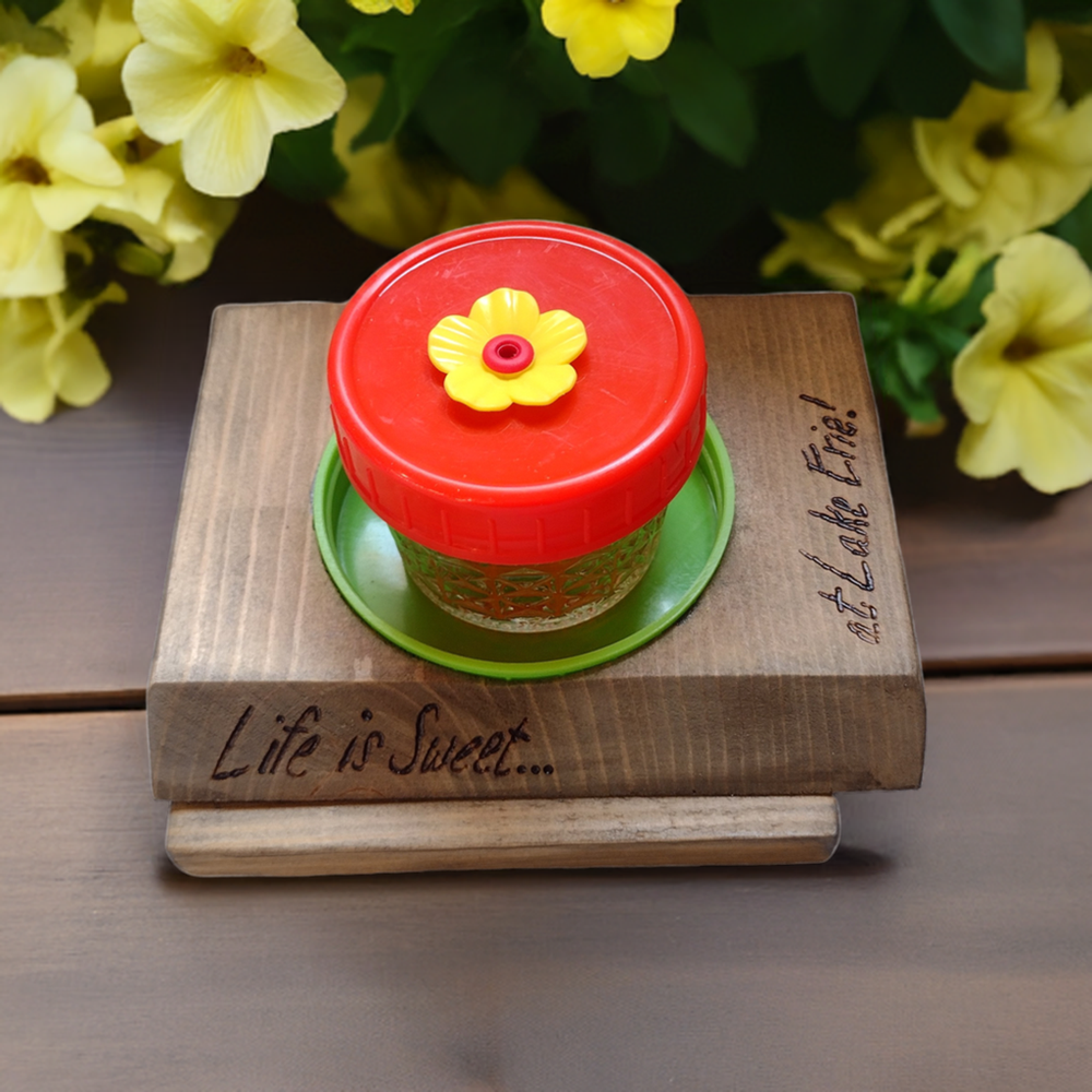 Tabletop Hummingbird Feeder - Customized Gift - 4oz - Easy To Clean!