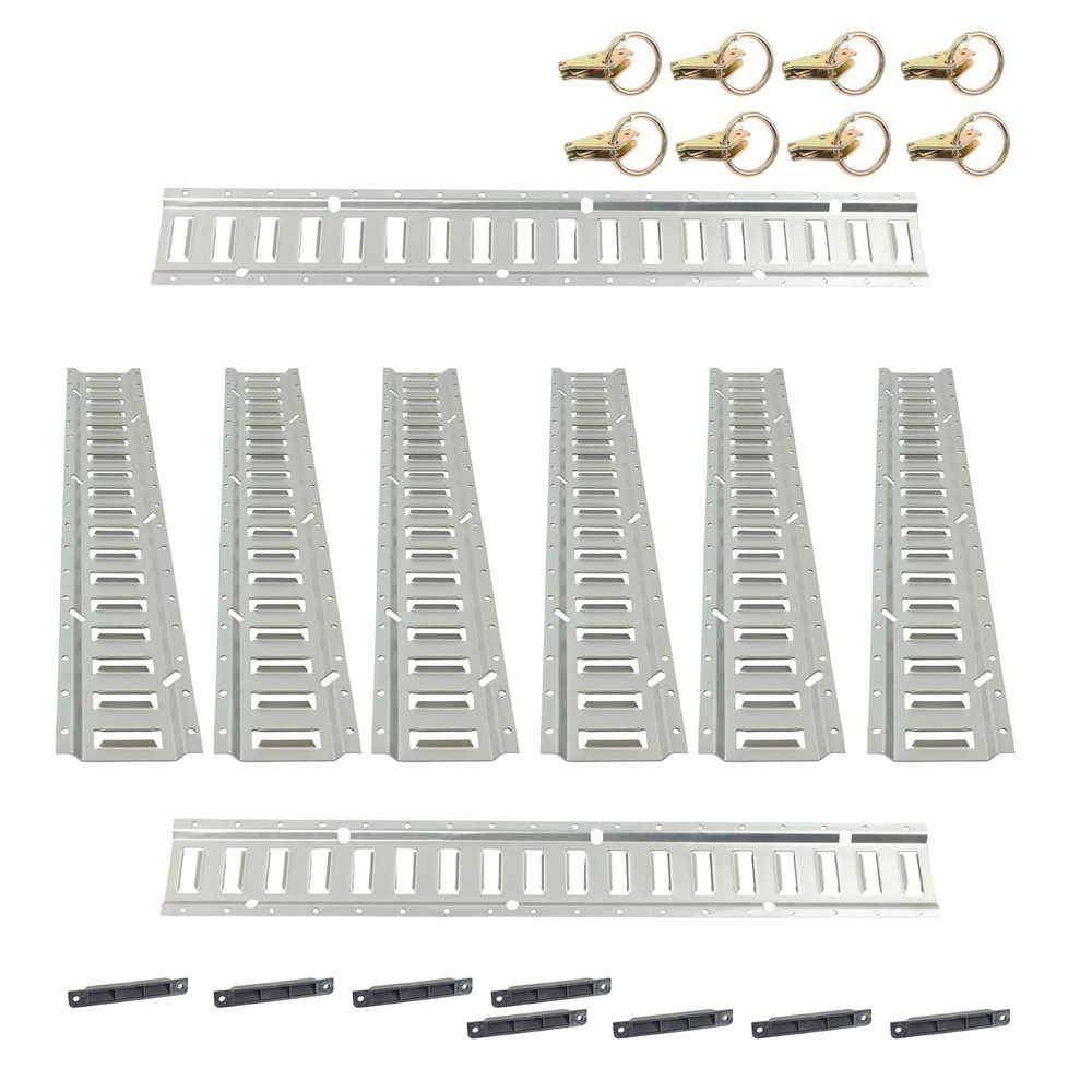 LABLT Heavy Loads 24 Pack 3' E Track Tie Down Rail System For Trucks Trailers