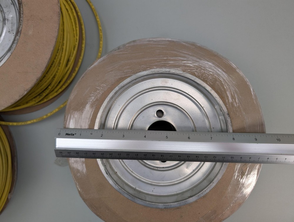 Hyperline UTP4-C5E Solid CMR Cat5e 24AWG Yellow Bulk Ethernet Cable Spools