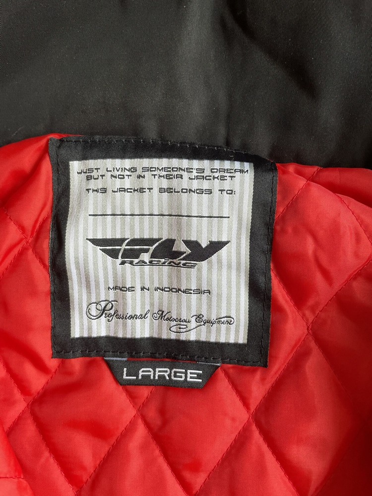 Men's FLY Racing Jacket Black/Red Size XL