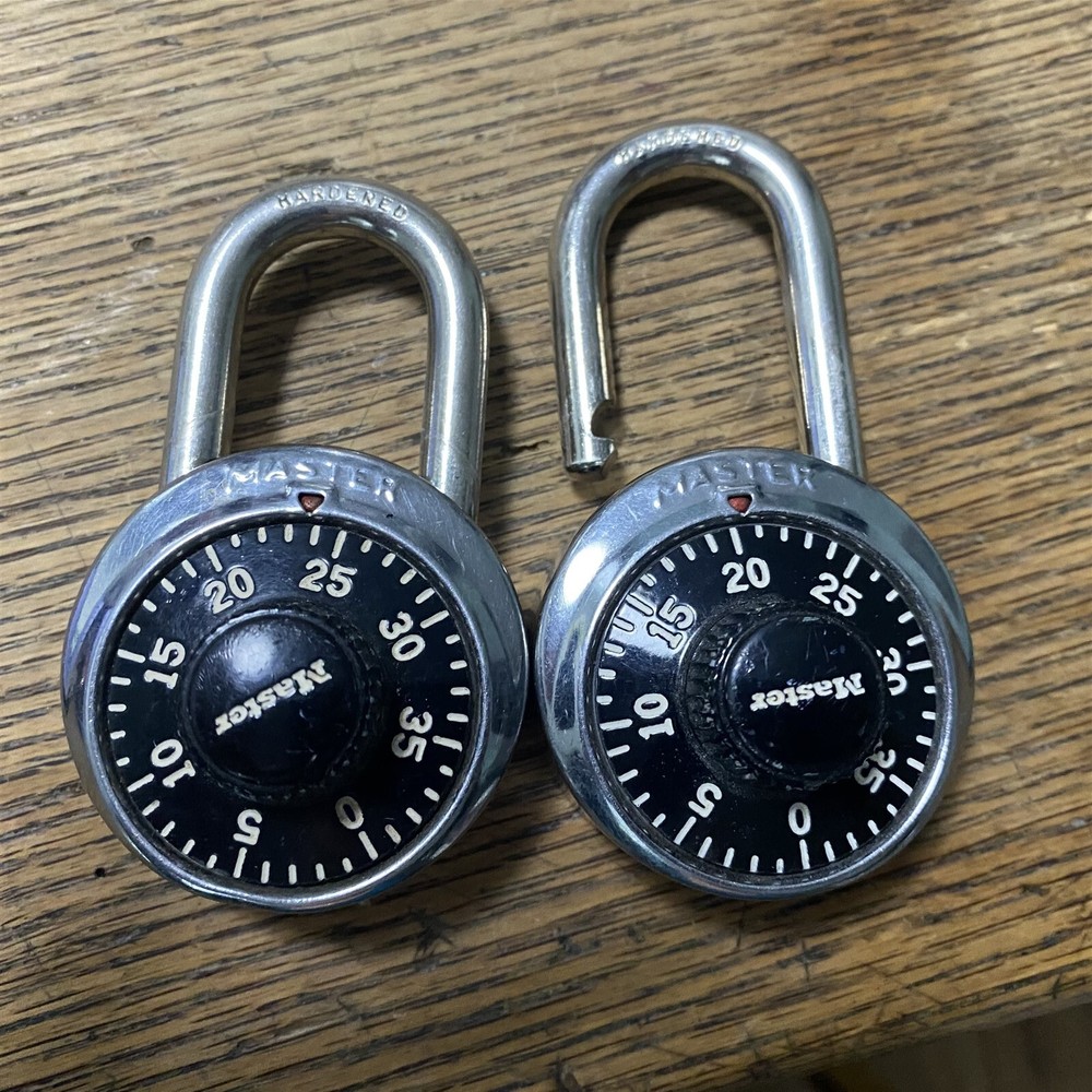 Master Lock Combination Locks set of 2 same combination
