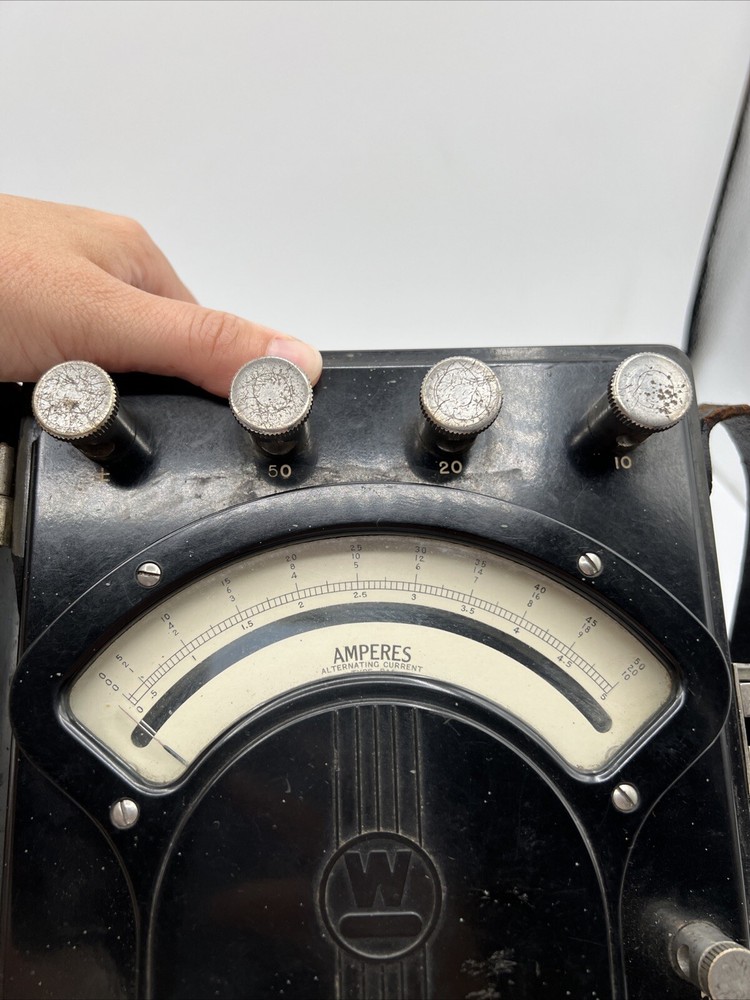 Westinghouse Portable Transformer Type AMMETER Type PA-5 Frequency 25-135 Cycles