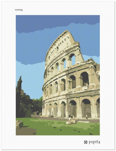 Roma Needlepoint Kit or Canvas