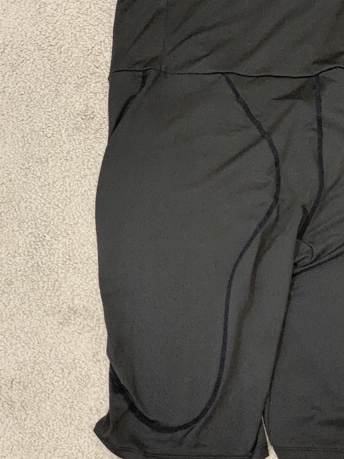 Compression Padded Sliding Shorts Men's Sz Large Baseball Removable Pads Black