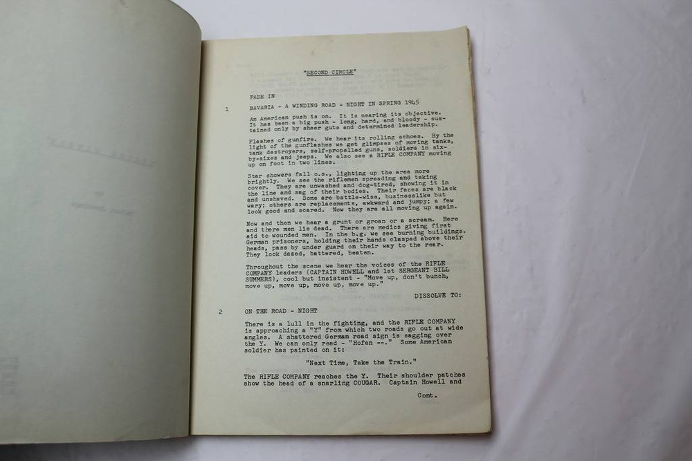 SECOND CIRCLE / Talbot Jennings 1960's Unproduced Screenplay