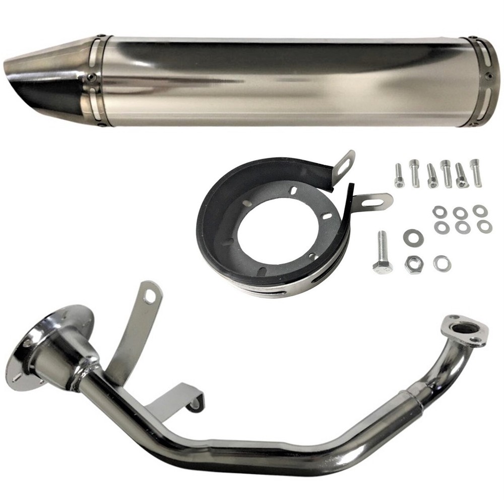 Vitacci Force 150,  Scooter High Performance Exhaust Kit Chrome