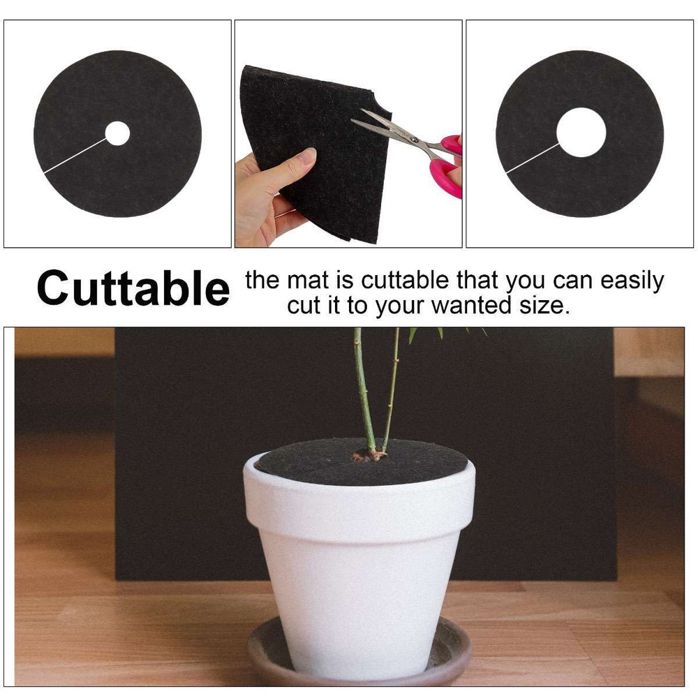 12Pack/15-32cm Mulch Ring Tree Protector Mats Disc Shrub Tree Guard Weeding Pads