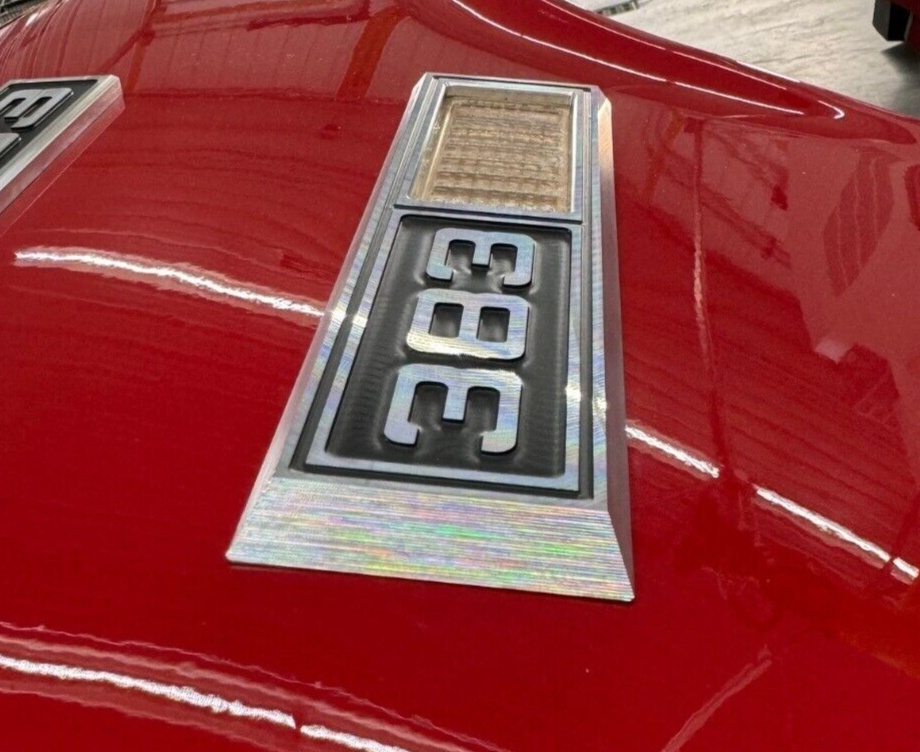 1968 Chevelle Impala Nova '454' Emblem Marker Light Bezel Front Fender Billet