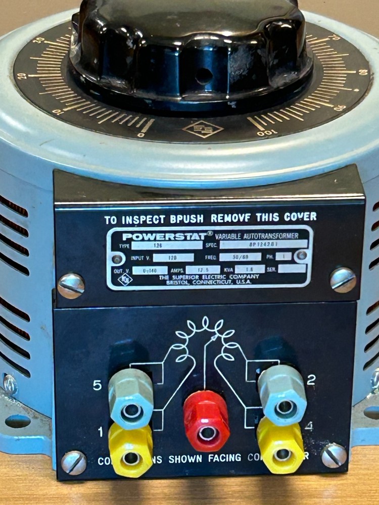 POWERSTAT Superior Electric VARIABLE TRANSFORMER 126 (120VAC input-0-140 output)
