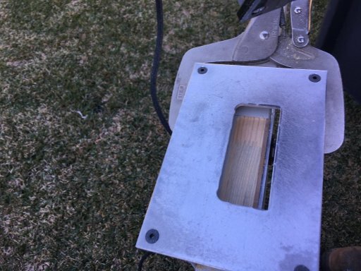 Door hinge template for 4 in hinge