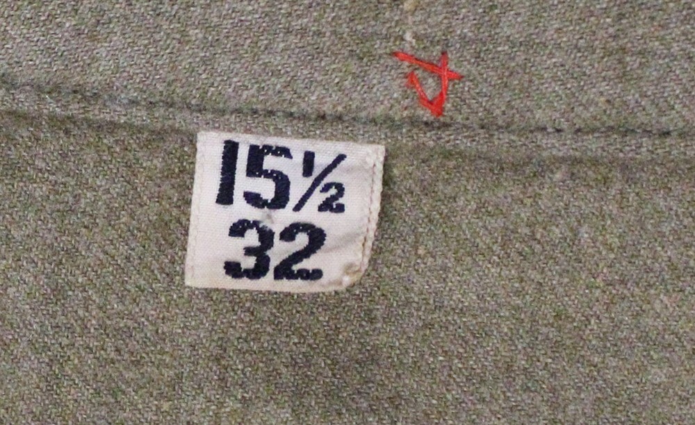 WWII Army Enlisted Man's OD Wool Shirt - S/SGT AAF Training Command