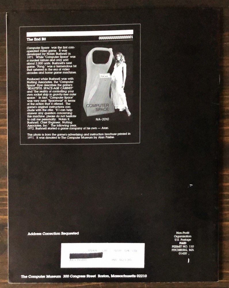 The Computer Museum Report - Spring 1988 - Volume 22