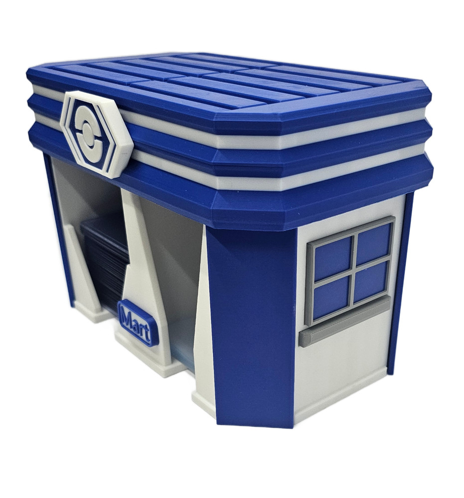 Pokemon Poke Mart Style Top Loader & Sleeves Holder Multi-Colored