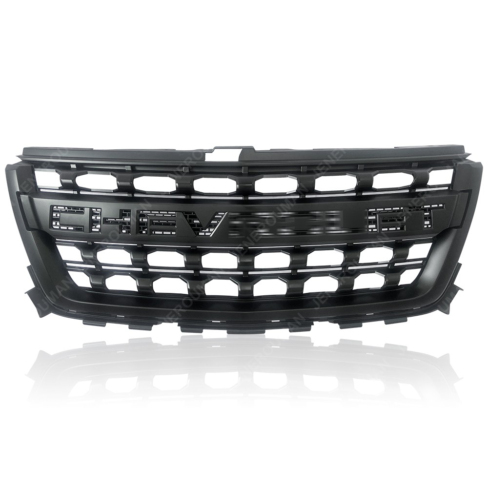 Front Grill For 2015-20 Chevy Chevrolet Colorado Upper Grille WT LT Matte Black