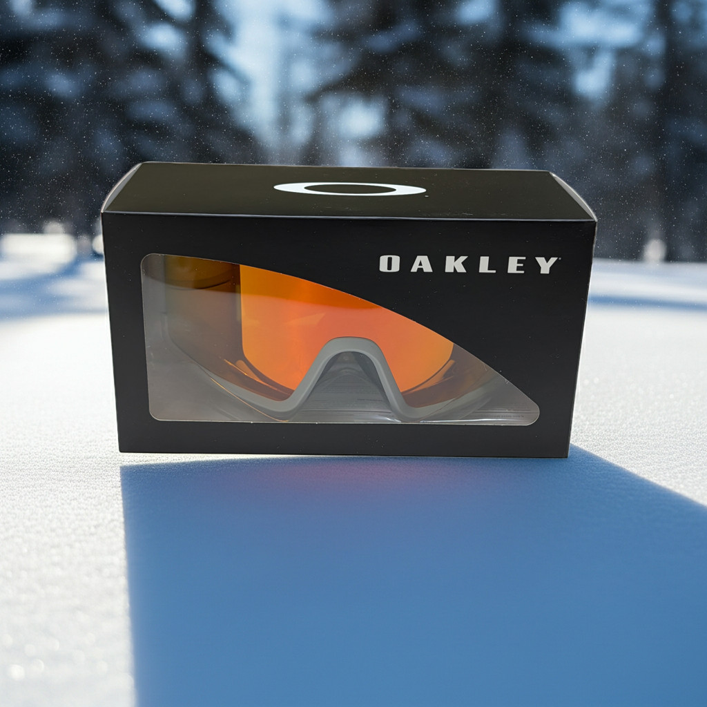 Oakley Snow Goggles Target Line M Grey on Grey frame Fire Iridium lens medium