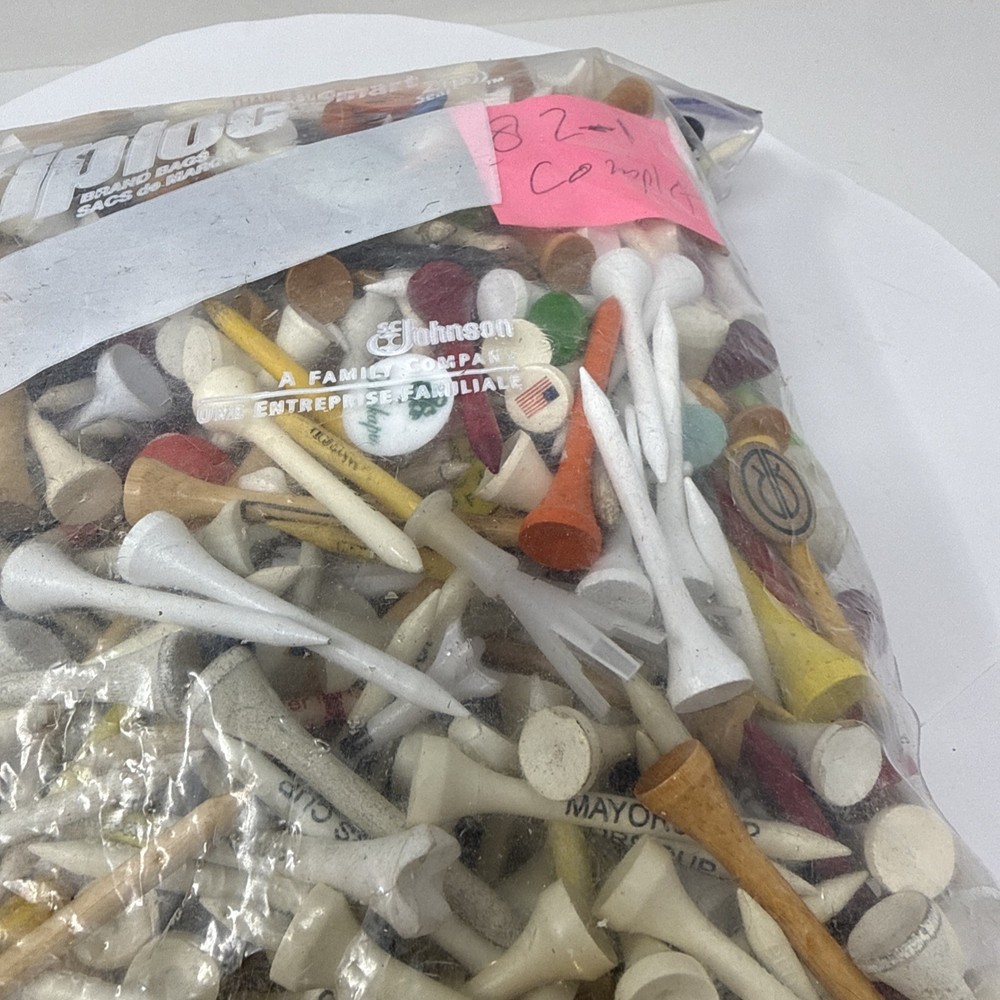 2 LB Bulk Mixed Golf Tees Lot – Assorted Colors & Sizes