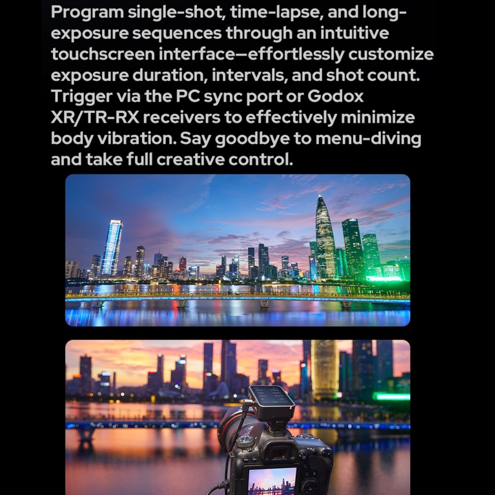Godox X3 Pro C Touchscreen TTL Flash Trigger for Canon 2.4G Wireless LCD Screen