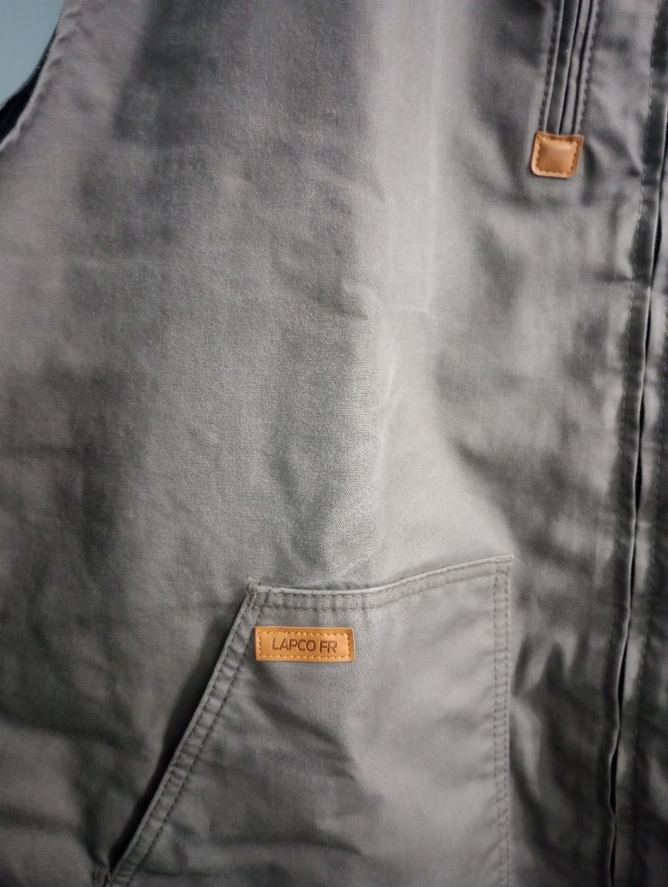 LAPCO FR Flame Resistant Work Vest Gray Size 5XL Reg