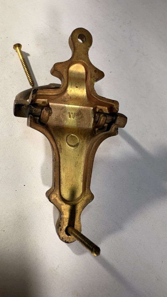 Vintage solid brass petite colonial door knocker S