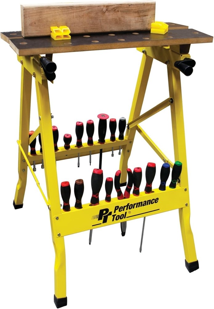 Versatile Folding Workbench with One-Handed Clamp System - 200 lbs Limit