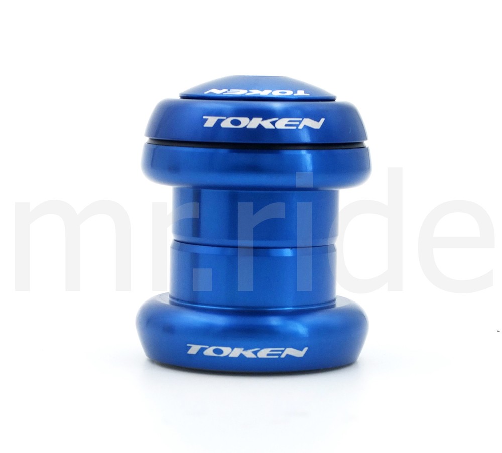 Head set TOKEN "Heggset" TK 060 for 1 1/8" Blue for integrated + threadless