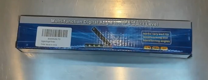 7" Digital Angle Finder 4-in-1 Protractor LCD Angle Gauge Tool Measuring Ruler