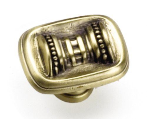 1-1/2" Column Knob Satin Brass