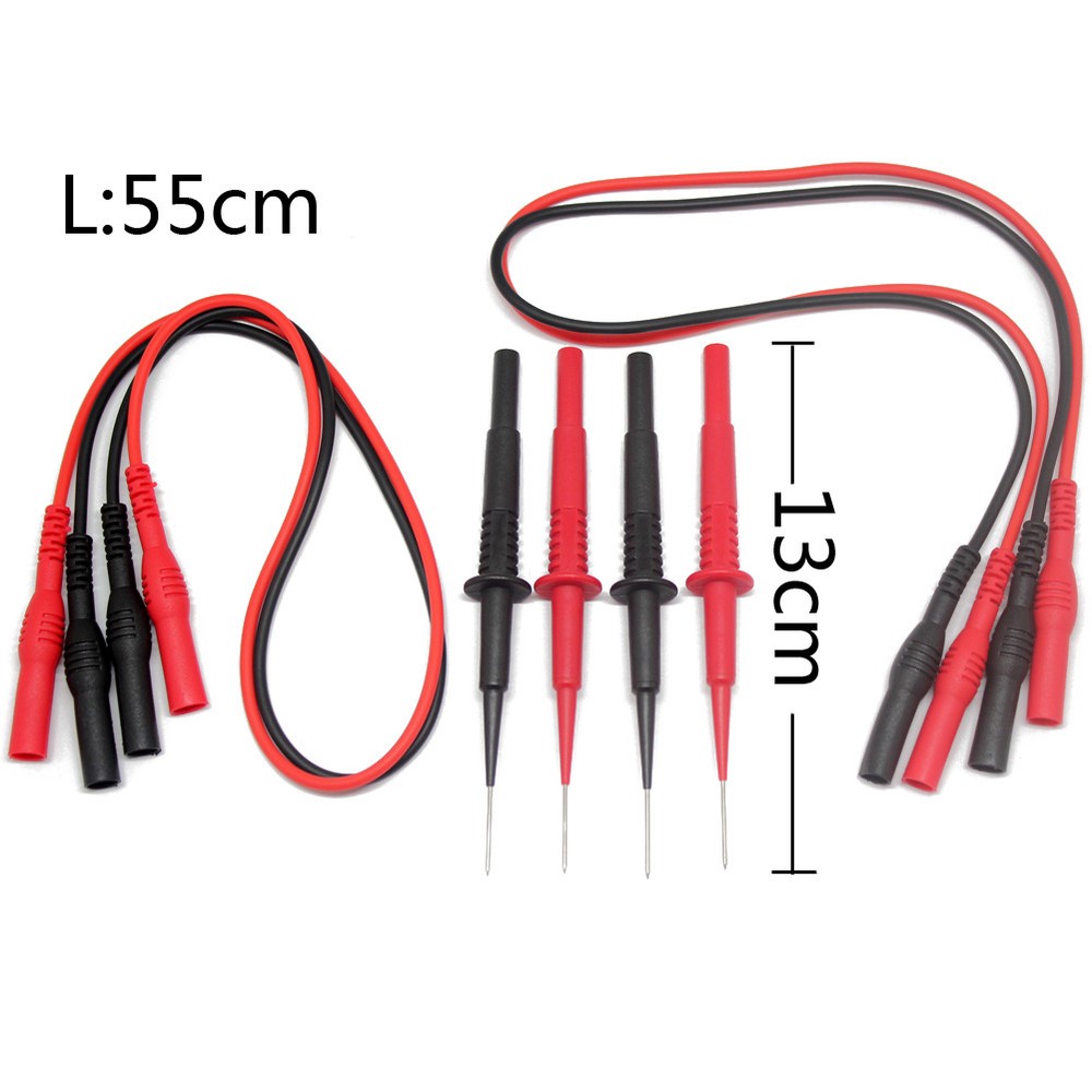 2pcs Sharp hard Needle Tipped Tip Multimeter Probes Test Leads 4 Fluke 20155set