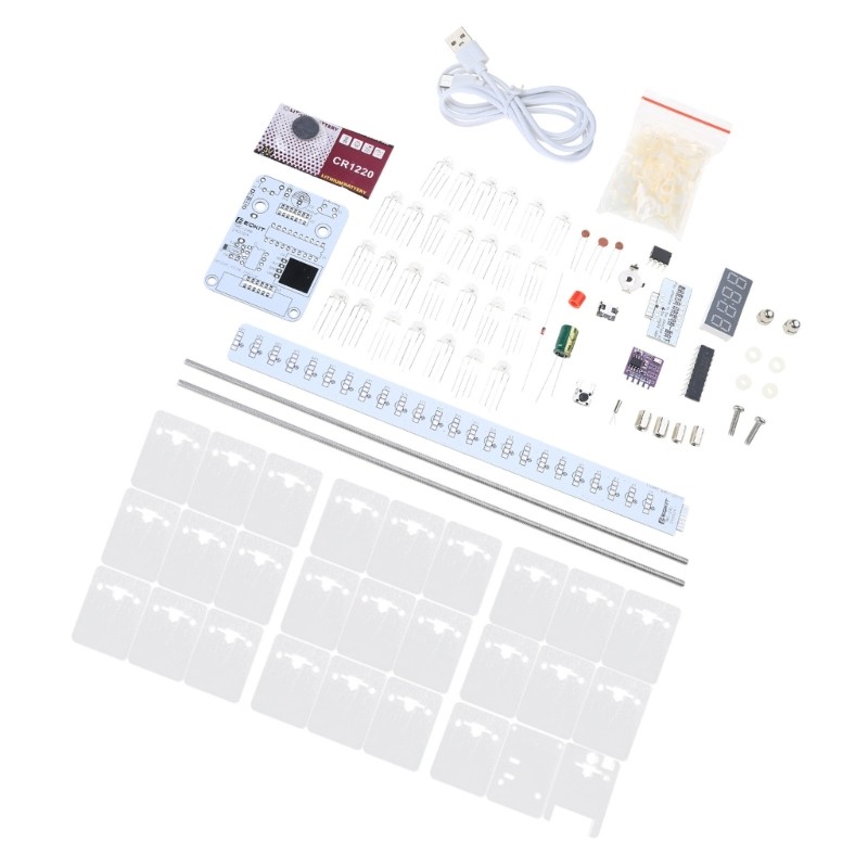 Auditory Spectrum Tower Set Voice Controlled 7 Color Display LED Leveling