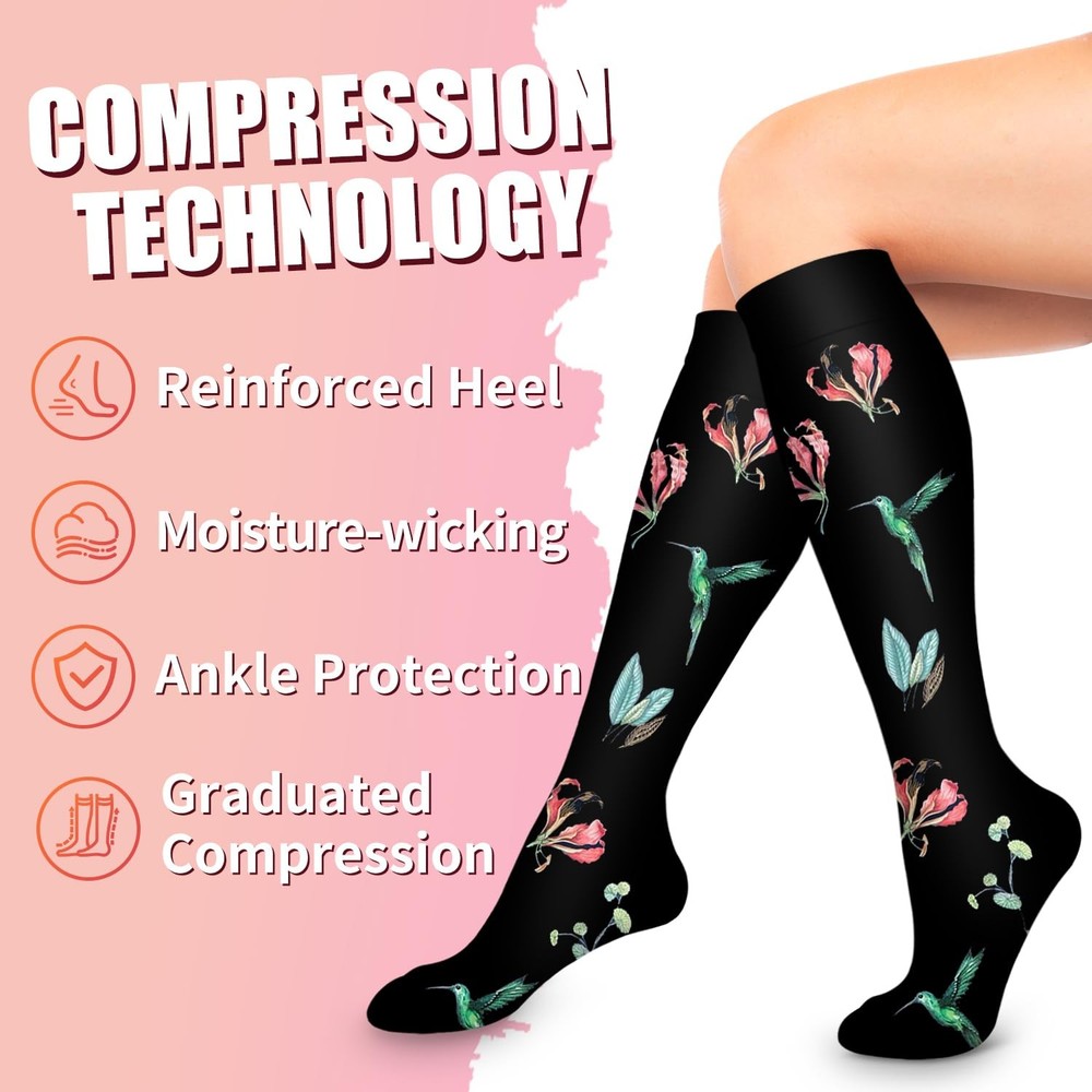 Bluemaple Compression Socks for Women & Men Small-Medium, A-collocation04