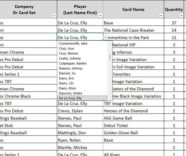 Baseball Card Inventory Tracker & P&L Spreadsheet (Digital) watch Tutorial Video