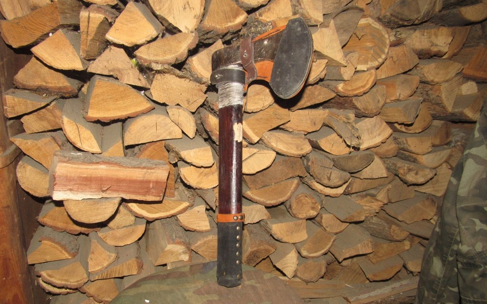 Old Original Cossack Battle Ax , 16th-17th century + case