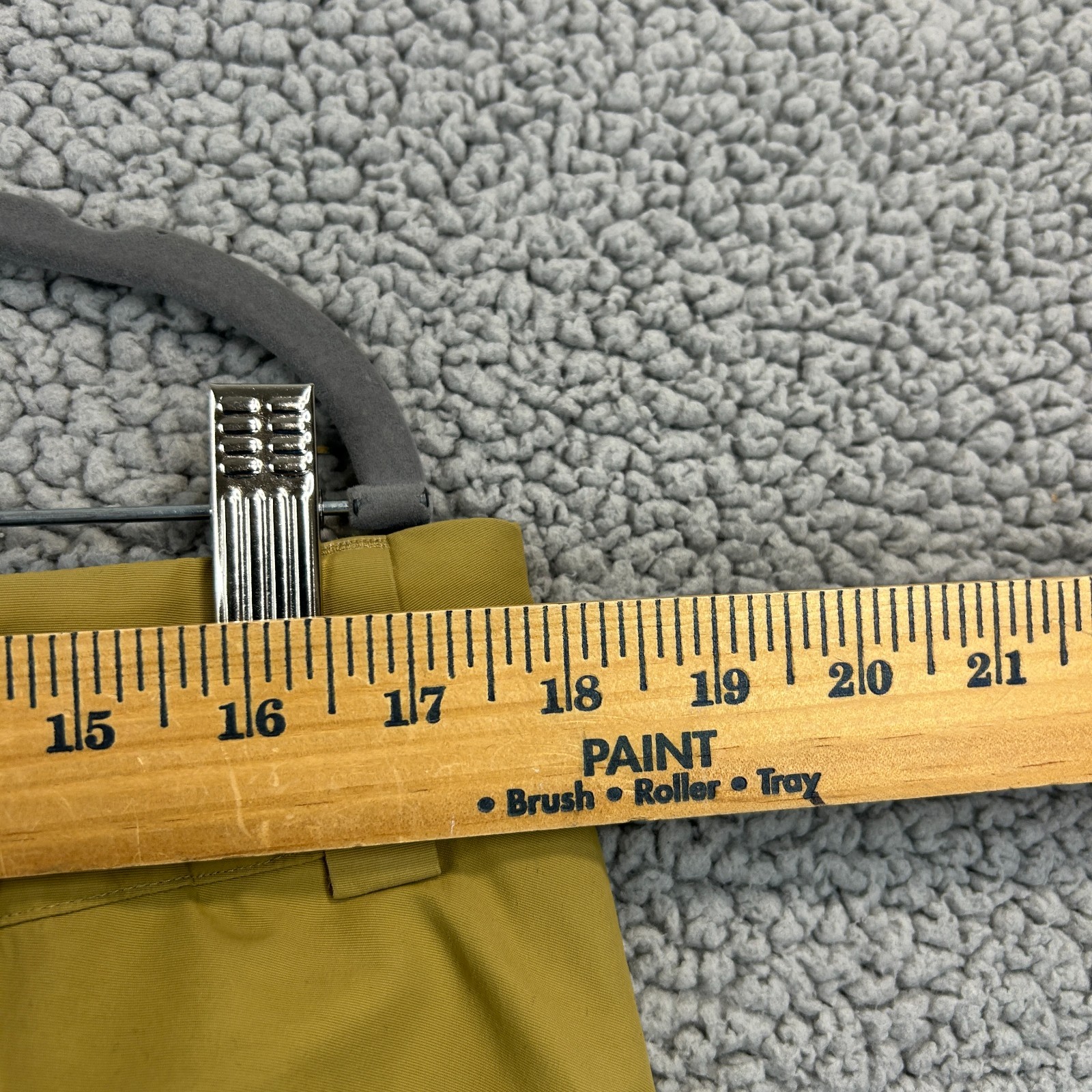 REI CO-OP Powderbound Mens Large Beige Tan Insulated Ski Snowboard Snow Pants