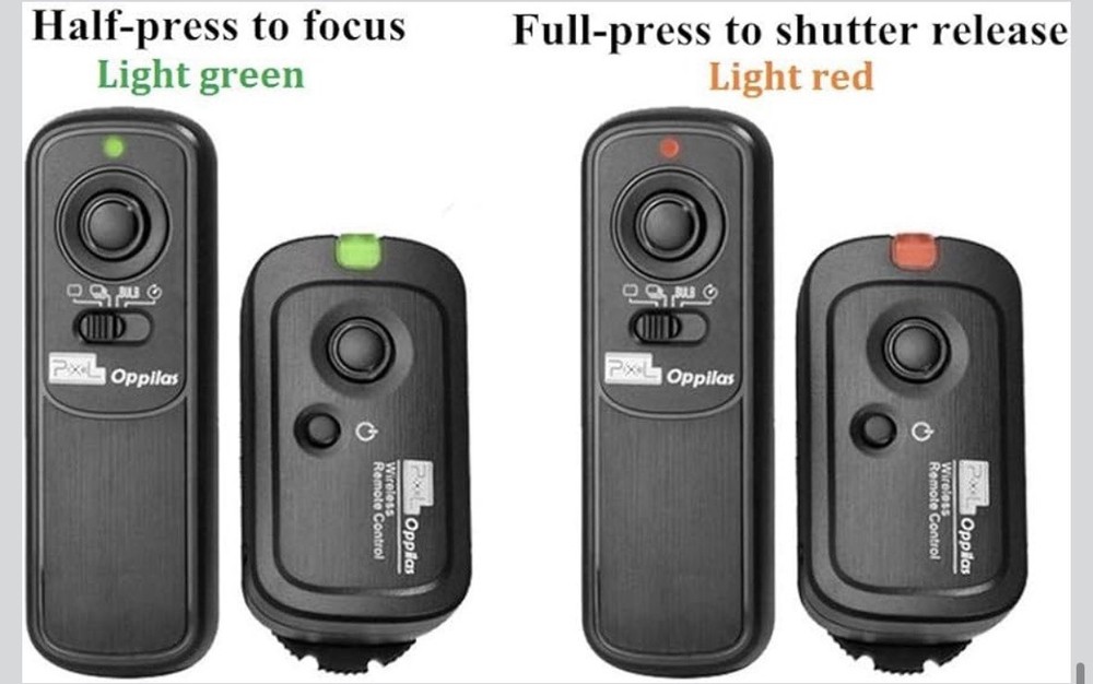 Pixel 2.4G Wireless Remote Control DC2 Remote Shutter Release Compatible with