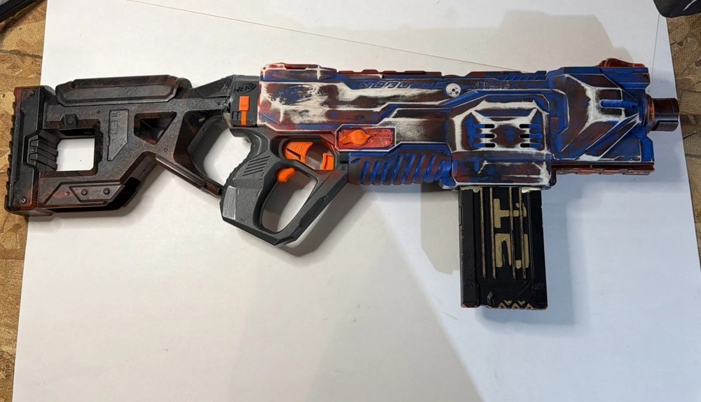 NERF N-Strike Modulus REGULATOR  CUSTOM PAINT AND STOCK. (Tested)