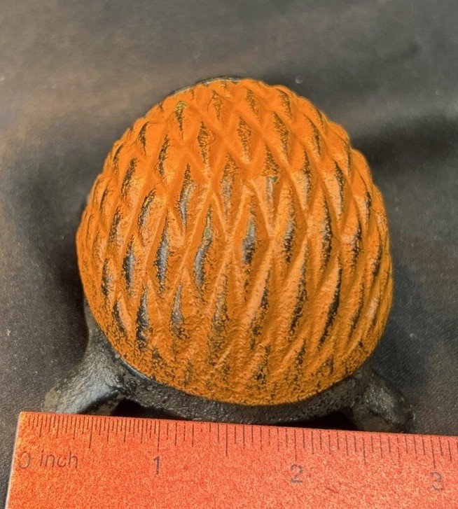 Small Cast Iron Hedgehog Hide a Key / Trinket Box