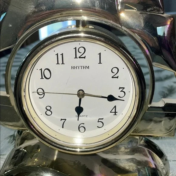 Rhythm Clock Sailing Ship Table MOTION SHIP ROCKS HTF Nautical READ