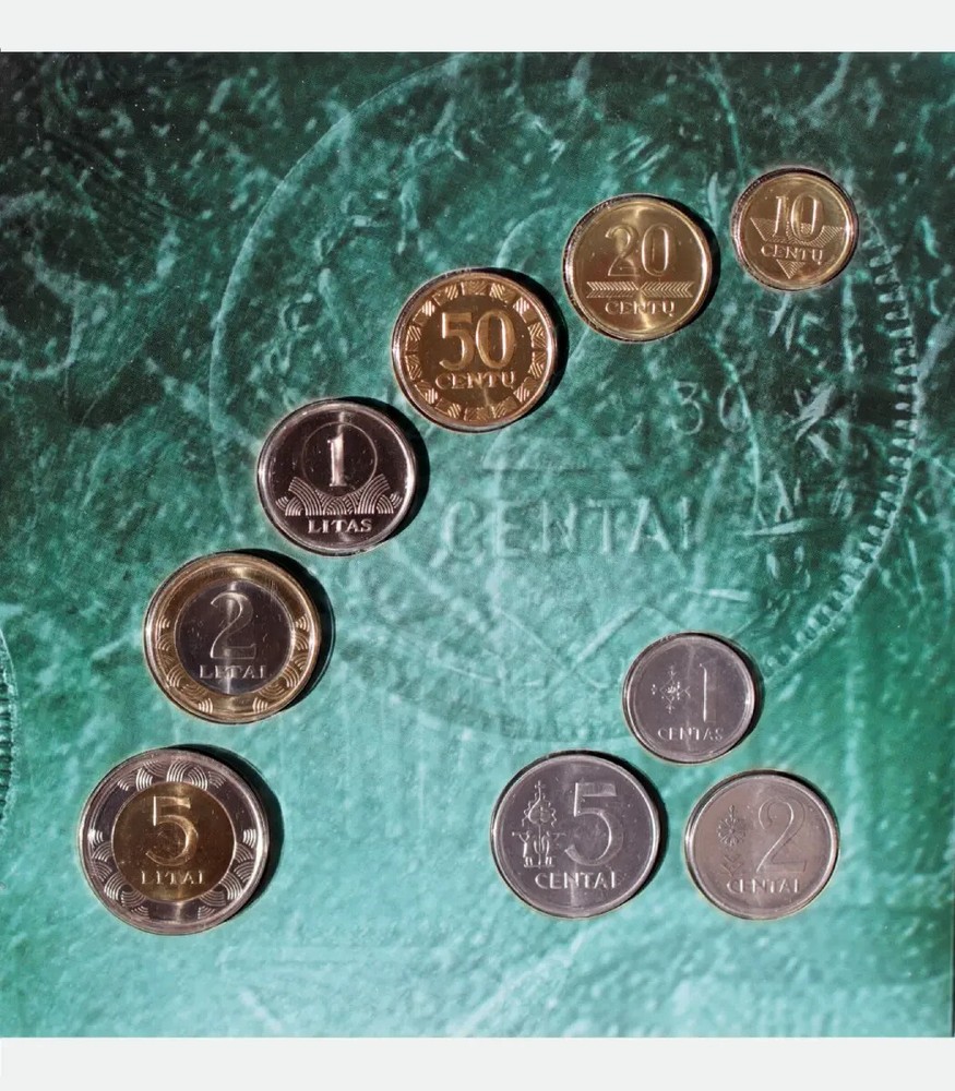 BU 2008 Lithuania Litas Litai coin set