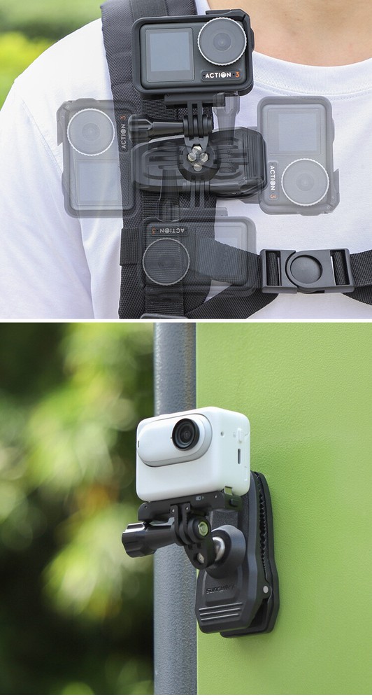 For Action5Pro/GO3S Universal Magnetic Bracket Motion Camera Backpack Clip ###