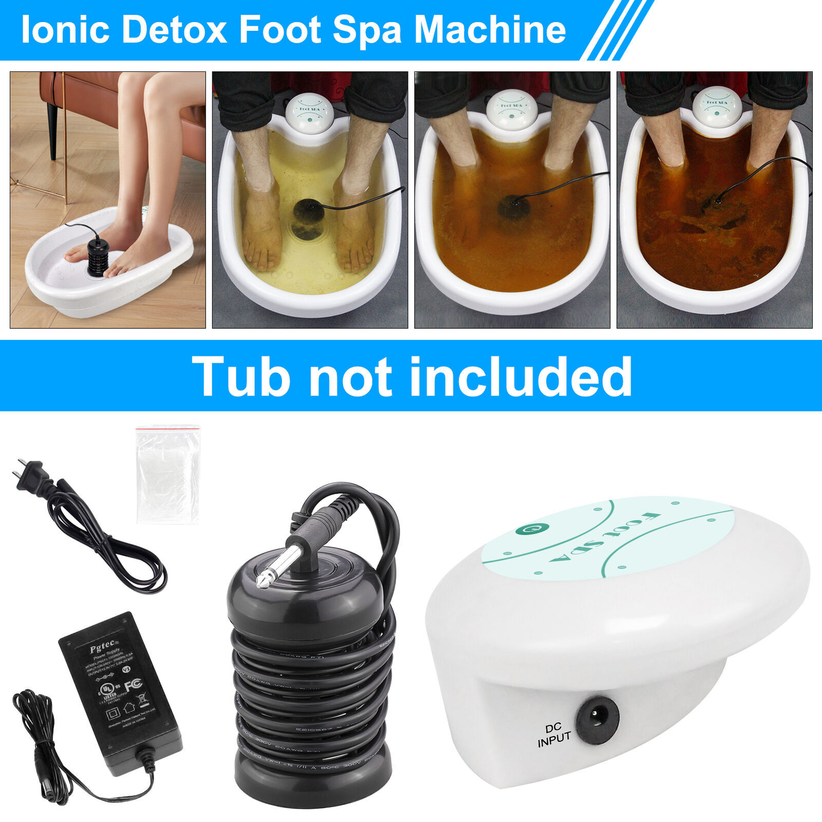 Ionic Foot SPA Baths Detox Cell Cleanse Machine for Home Club Portable Use Carry
