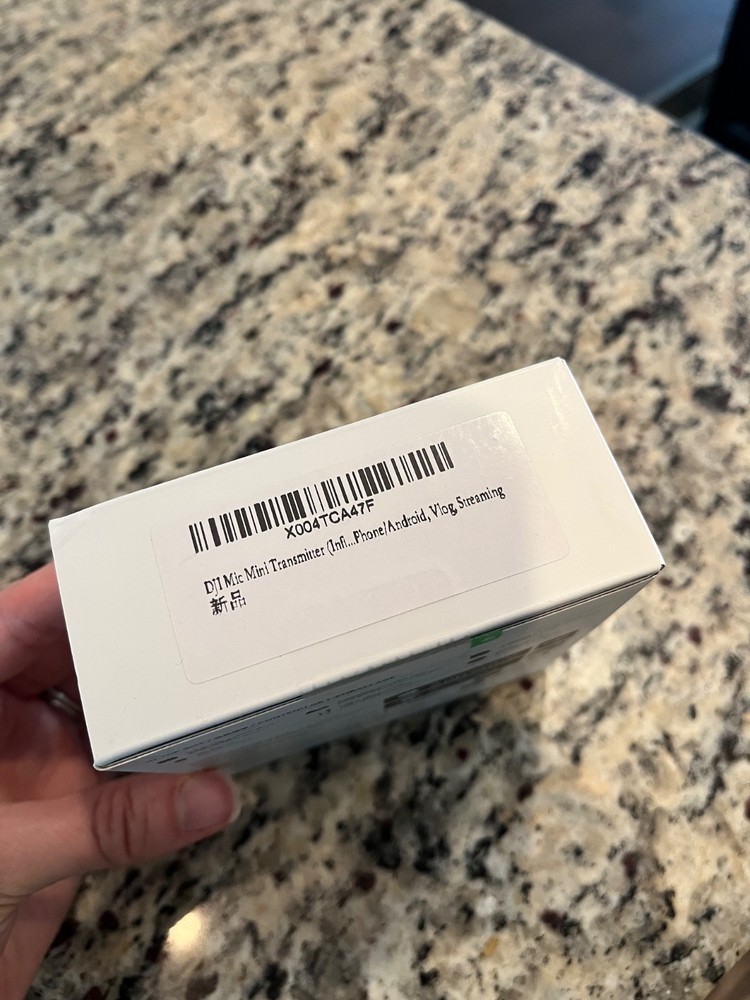 DJI Mic Mini Transmitter Infinity Black Ultralight Wireless Lavalier Microphone