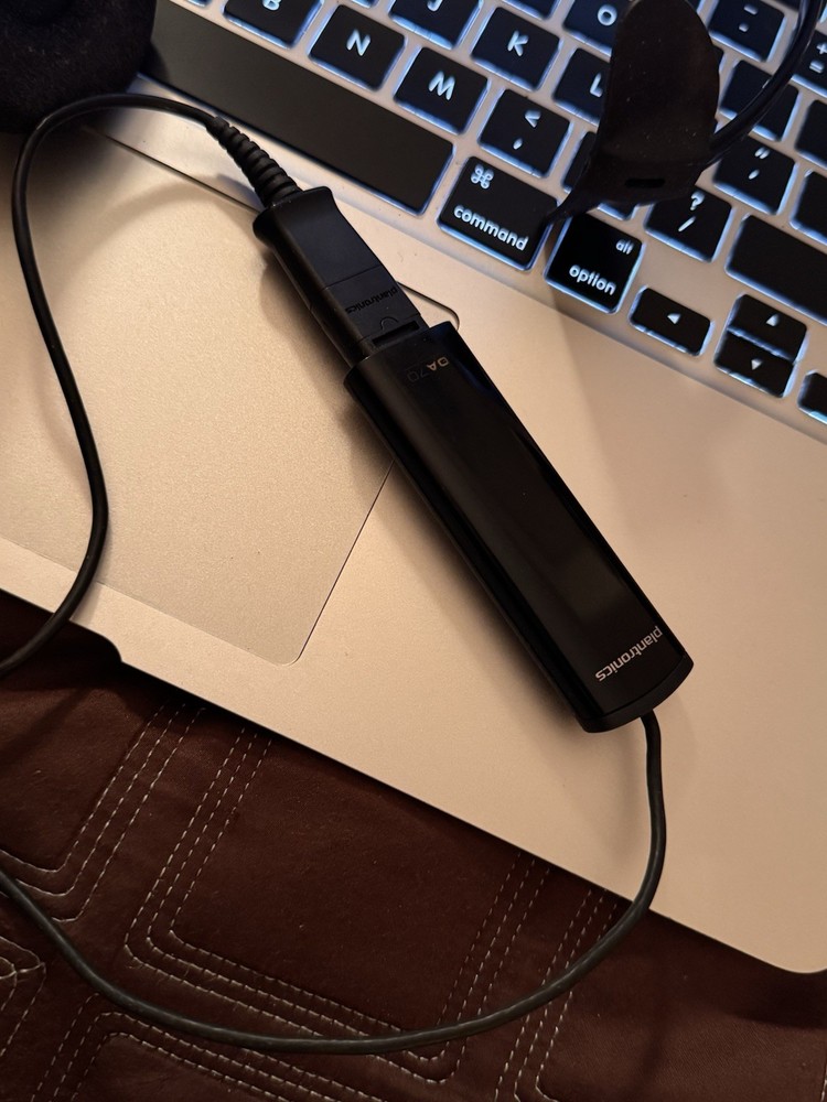 Plantronics EncorePro Mono Headset Quick Disconnect + DA70 Audio Adapter