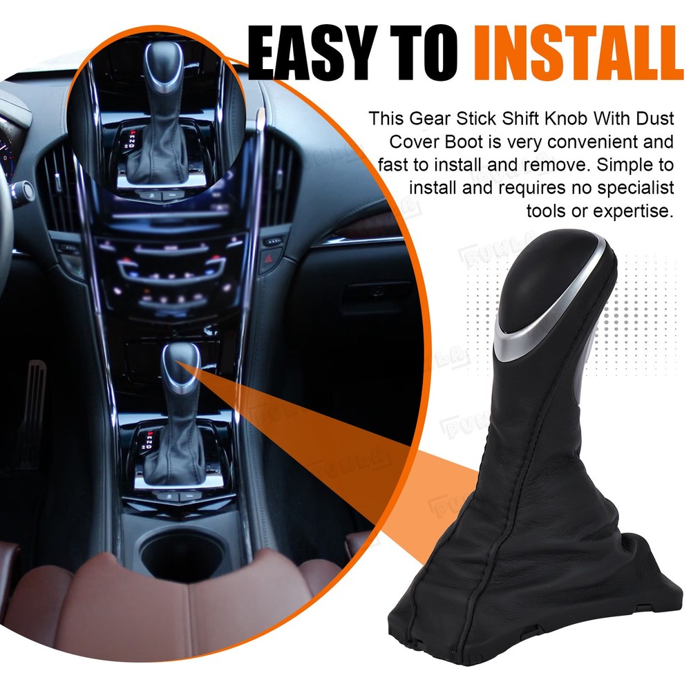 For 2013-2019 CADILLAC ATS Automatic CAR GEAR SHIFT KNOBS W/ Boot