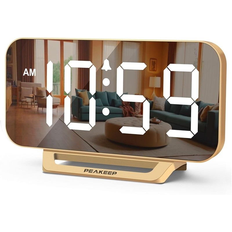 Digital Alarm Clock W/ Adjustable Brightness Loud Volume Battery Backup Function