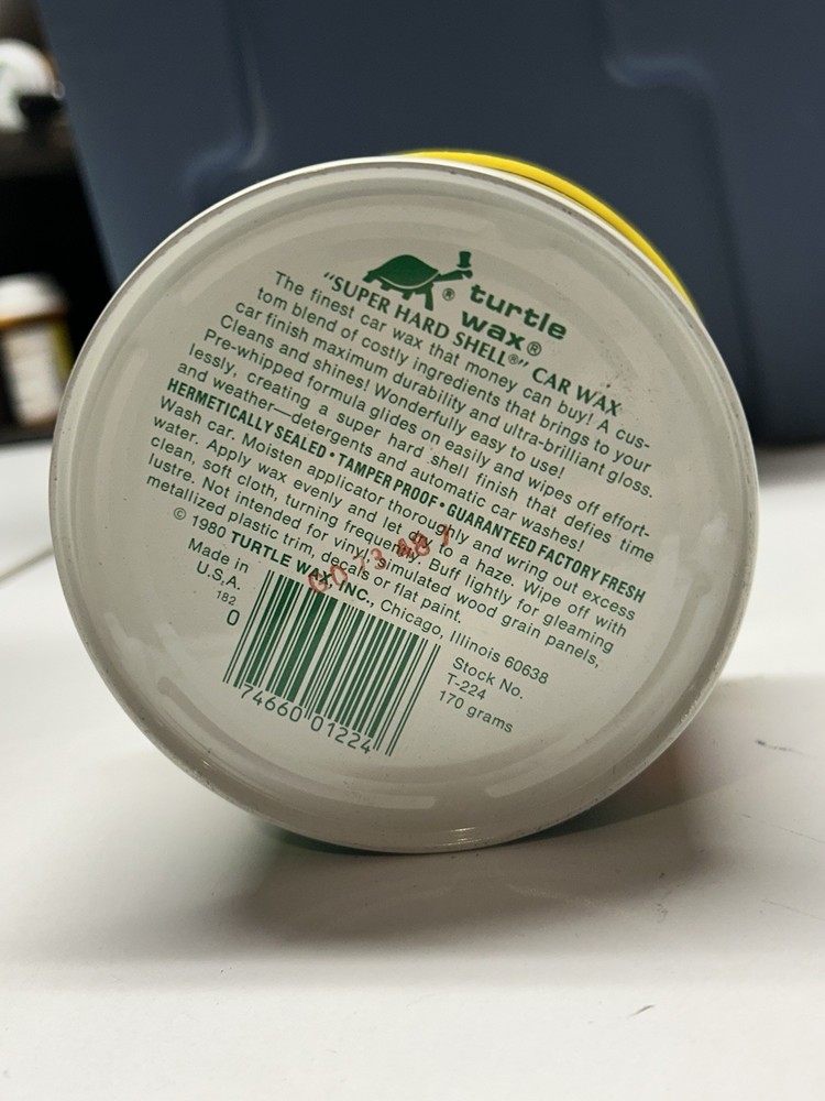 Vintage Turtle Wax Super Hard Shell Car Wax Kit
