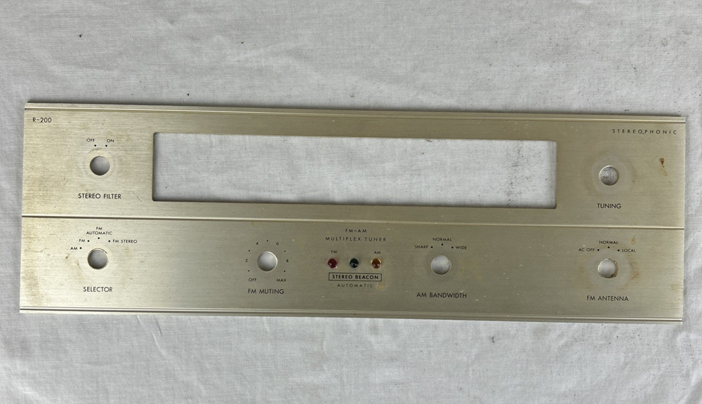 Fisher R-200 Faceplate Original