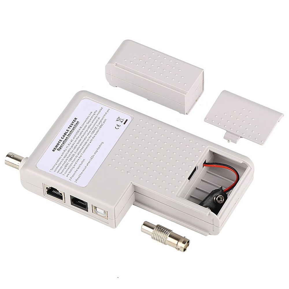 Multifunction Network Cable Tester for Cat5/Cat6 RJ45/RJ11/USB/BNC LAN Cable