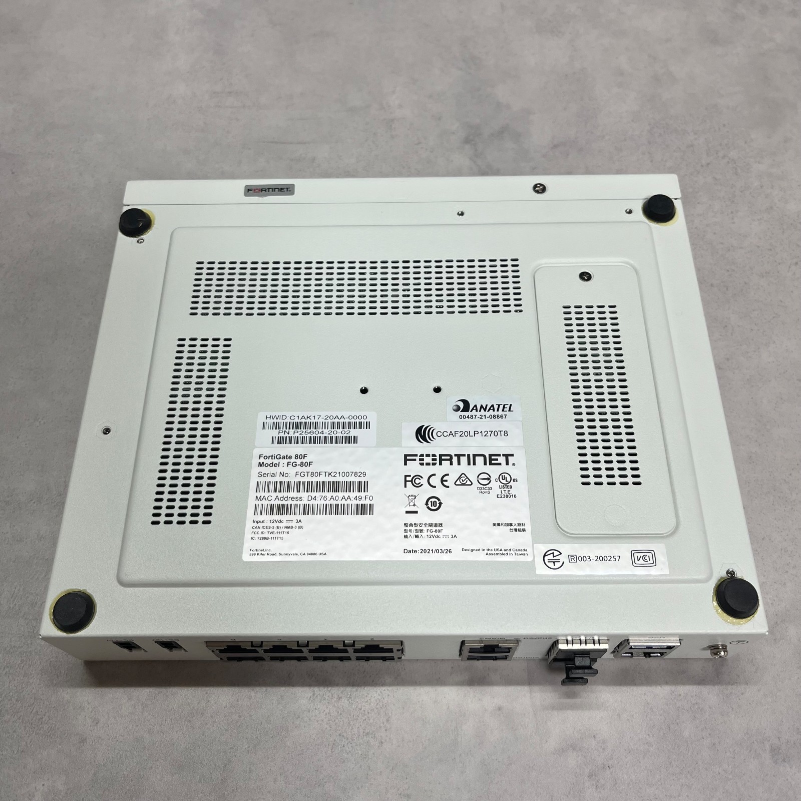 【Select License Term】 Fortinet FG-80F Fortigate-80F Network Security 【1day Ship】